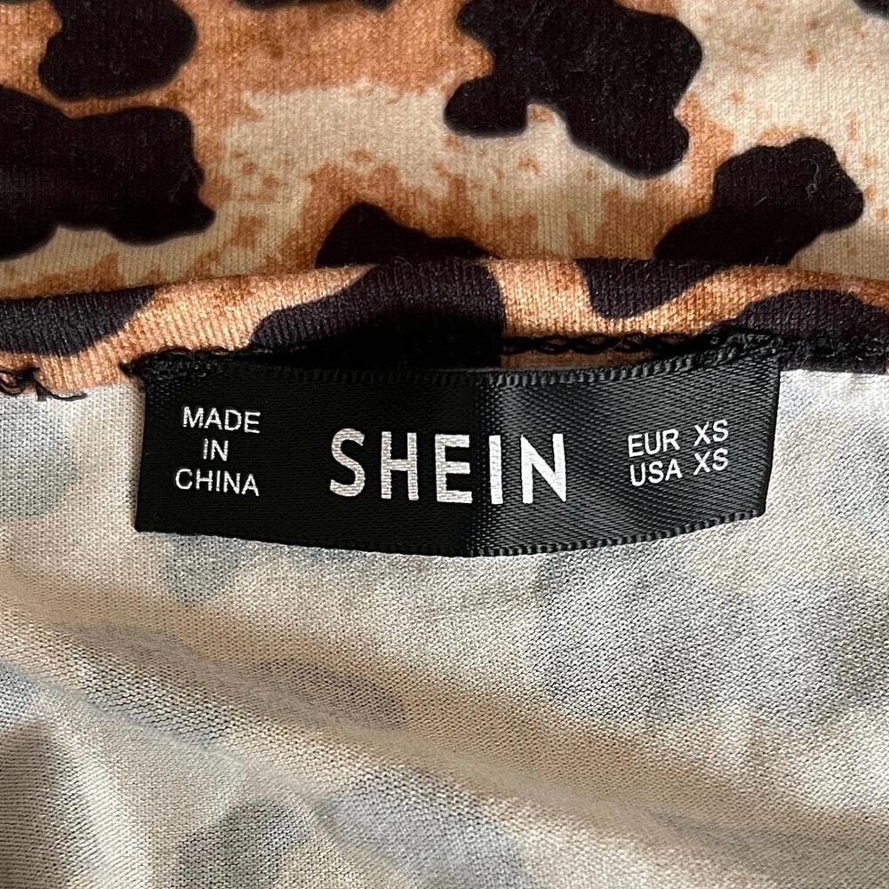 SHEIN Leopard Print Cami Bodycon Dress Size XS - Picture 5 of 5